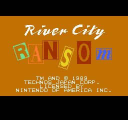 River City Ransom Title Screen